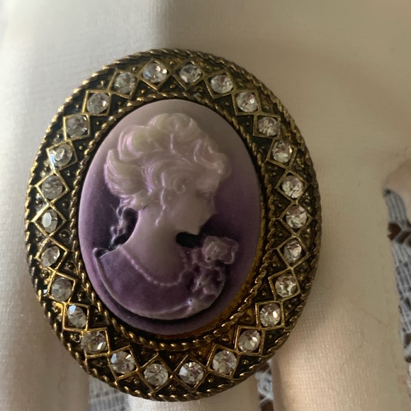 Cameo ring purple stretch - Picture 6 of 12